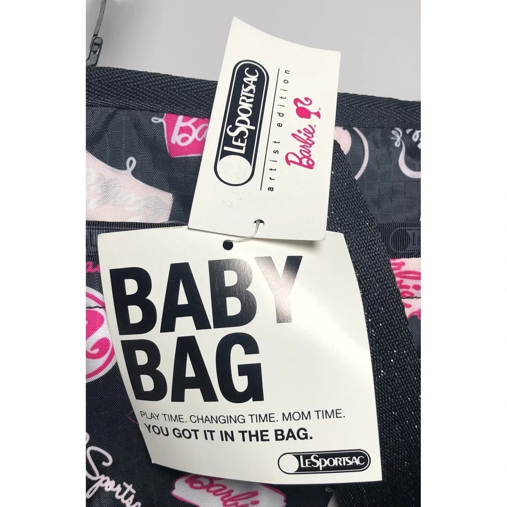 LeSportsac Barbie Sparkle Ryan Baby Bag Diaper‎ Bag Changing Pad 7532 K151 Black